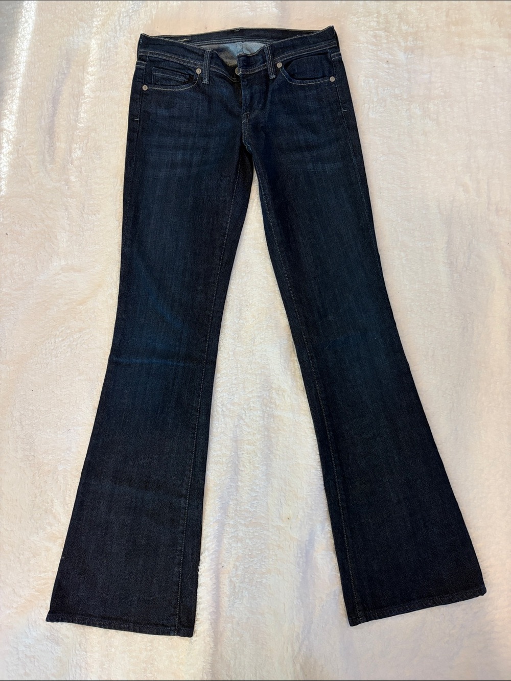 Citizens Of Humanity Dark Blue Wide Leg Jeans